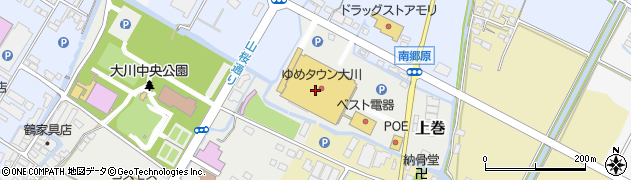 ラパックスワールド大川店周辺の地図