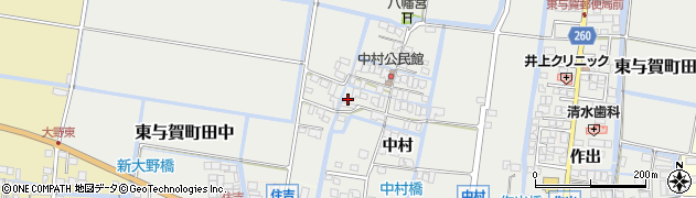 佐賀県佐賀市東与賀町大字田中711周辺の地図