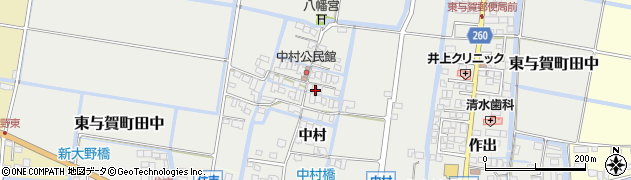 佐賀県佐賀市東与賀町大字田中679周辺の地図