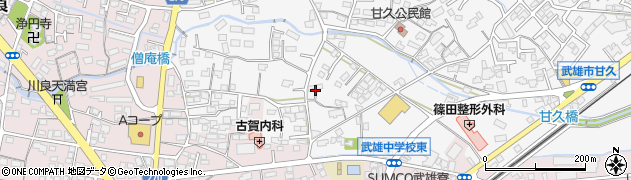 佐賀県武雄市朝日町大字甘久135周辺の地図