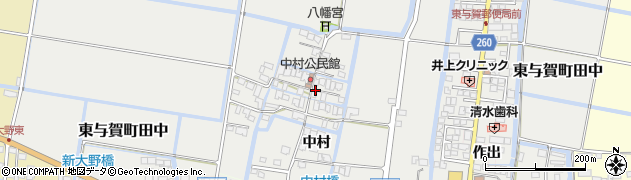 佐賀県佐賀市東与賀町大字田中667周辺の地図