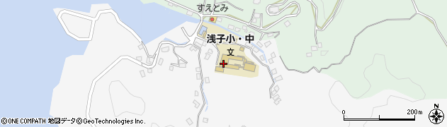 佐世保市立　浅子小中学校校長室周辺の地図