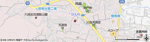 武雄町公民館川良分館周辺の地図