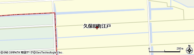 佐賀県佐賀市久保田町大字江戸周辺の地図