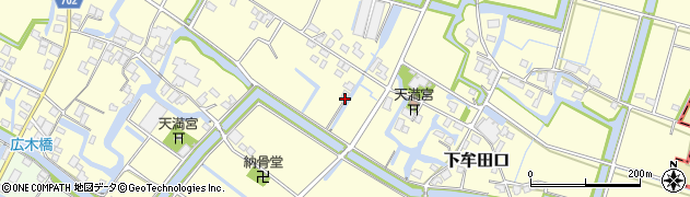福岡県大川市下牟田口1469周辺の地図