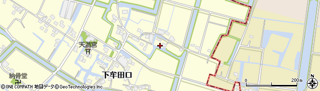 福岡県大川市下牟田口1689周辺の地図