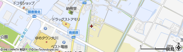 福岡県大川市北古賀315周辺の地図