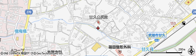 佐賀県武雄市朝日町大字甘久575周辺の地図