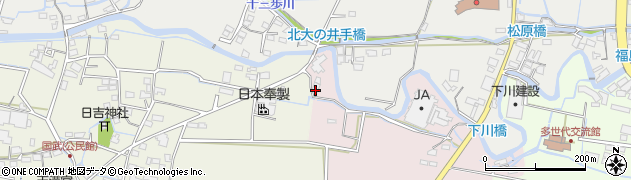 福岡県八女市緒玉131周辺の地図