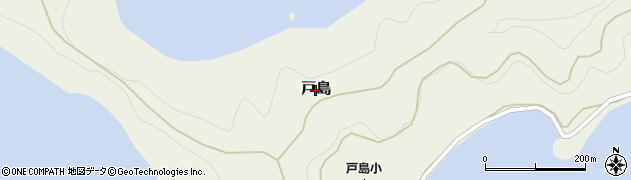 愛媛県宇和島市戸島周辺の地図