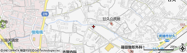 佐賀県武雄市朝日町大字甘久96周辺の地図