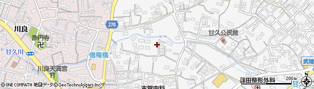 佐賀県武雄市朝日町大字甘久86周辺の地図