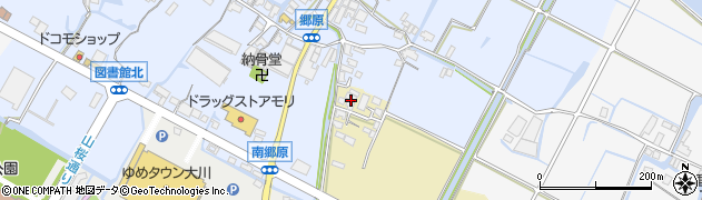 福岡県大川市北古賀317周辺の地図