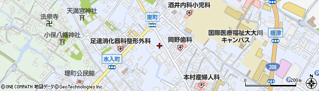 大川美容室周辺の地図