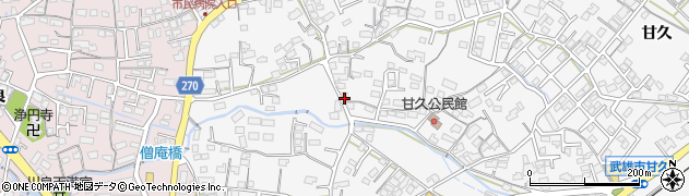 佐賀県武雄市朝日町大字甘久806周辺の地図
