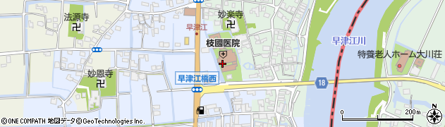 枝國医院周辺の地図