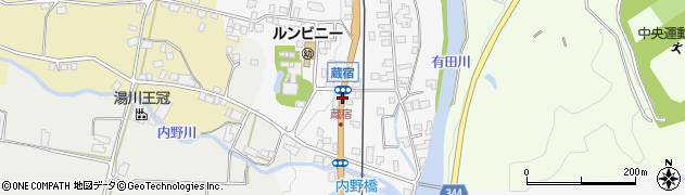 蔵宿周辺の地図