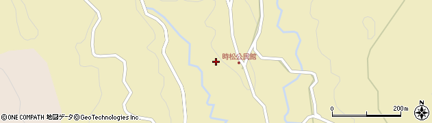大分県由布市挾間町時松周辺の地図