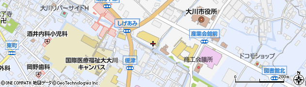 福岡県大川市酒見215周辺の地図