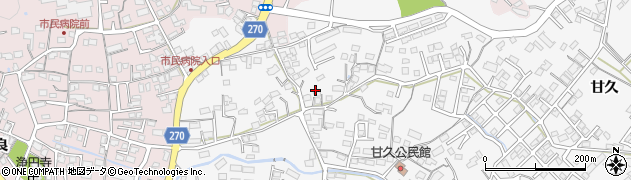 佐賀県武雄市朝日町大字甘久835周辺の地図