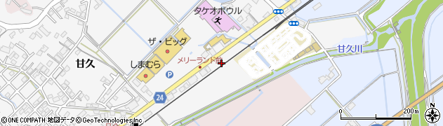 佐賀県武雄市朝日町大字甘久1324周辺の地図