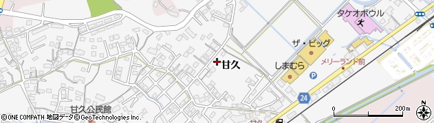 佐賀県武雄市朝日町大字甘久404周辺の地図