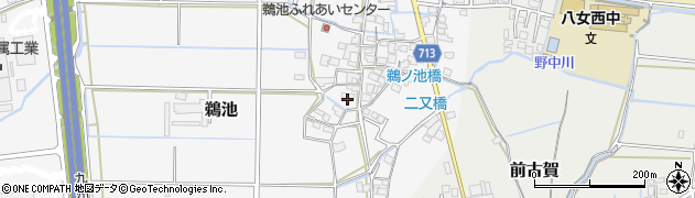福岡県八女市鵜池1099周辺の地図