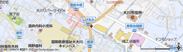 福岡県大川市酒見188周辺の地図