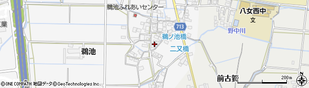 福岡県八女市鵜池1095周辺の地図
