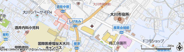 福岡県大川市酒見208周辺の地図