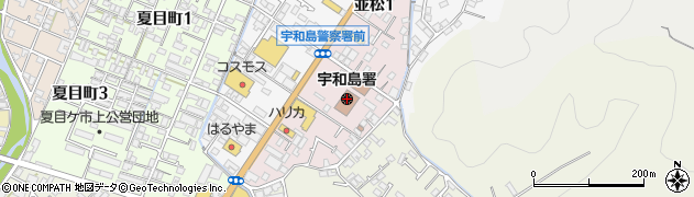 宇和島警察署周辺の地図
