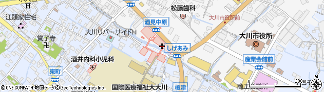 福岡県大川市酒見141周辺の地図