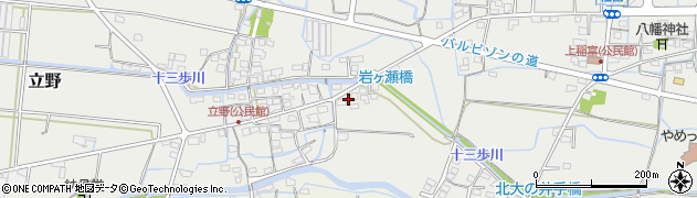 福岡県八女市稲富586周辺の地図