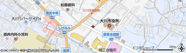 福岡県大川市酒見198周辺の地図