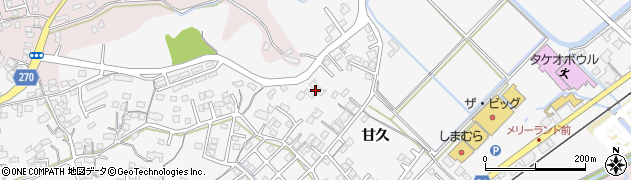 佐賀県武雄市朝日町大字甘久671周辺の地図