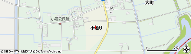 佐賀県大町町（杵島郡）小通り周辺の地図