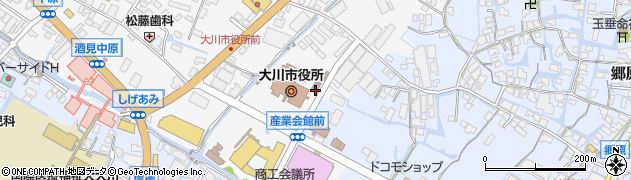 福岡県大川市酒見256周辺の地図