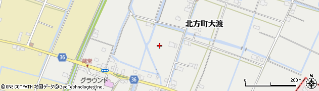 佐賀県武雄市北方町大字大渡周辺の地図