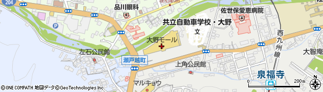 ダイソー大野モール店周辺の地図