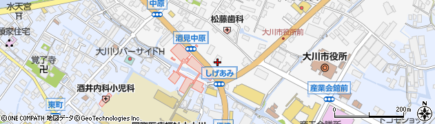 福岡県大川市酒見183周辺の地図