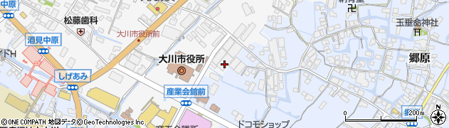 福岡県大川市酒見278周辺の地図