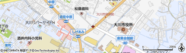 福岡県大川市酒見203周辺の地図