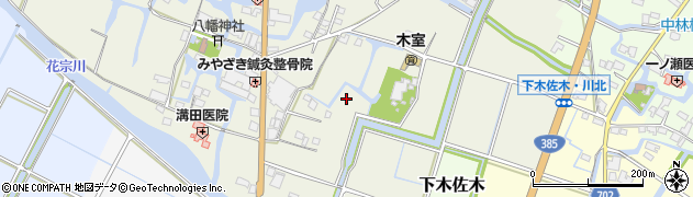 福岡県大川市大橋周辺の地図