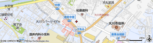 福岡県大川市酒見180周辺の地図