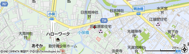西日本新聞　エリアセンター大川周辺の地図