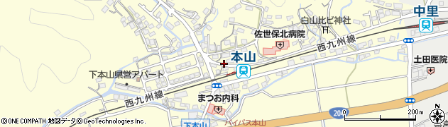 長崎県佐世保市下本山町409周辺の地図