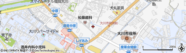 福岡県大川市酒見193周辺の地図