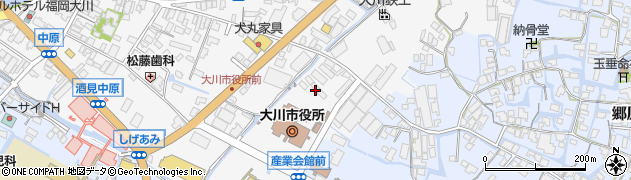 福岡県大川市酒見273周辺の地図