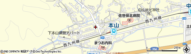 長崎県佐世保市下本山町400周辺の地図