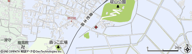 大分県大分市津守1319周辺の地図